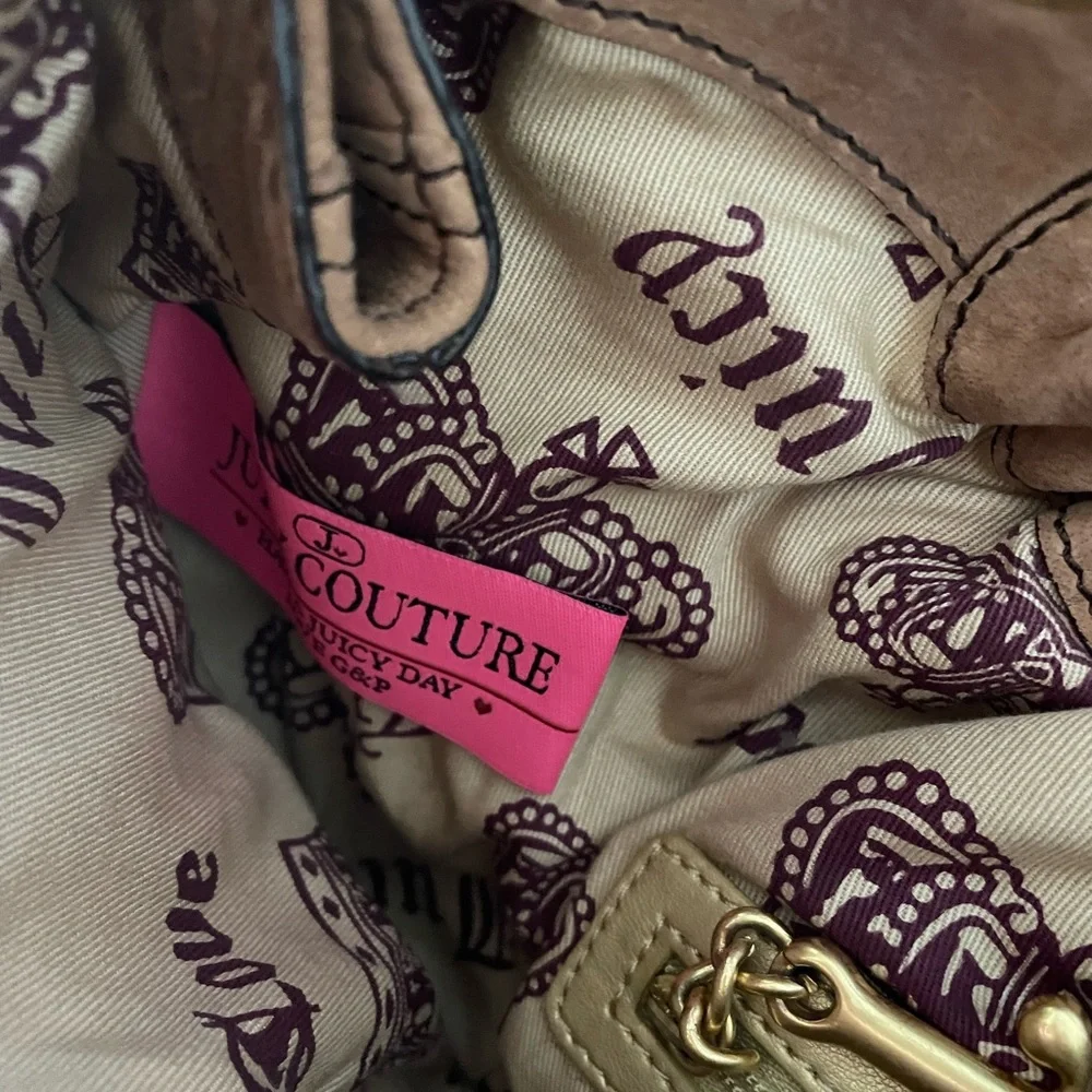 Authentic Juicy Couture | Y2K Vintage handbag with pom pom and scarf - Picture 6 of 10